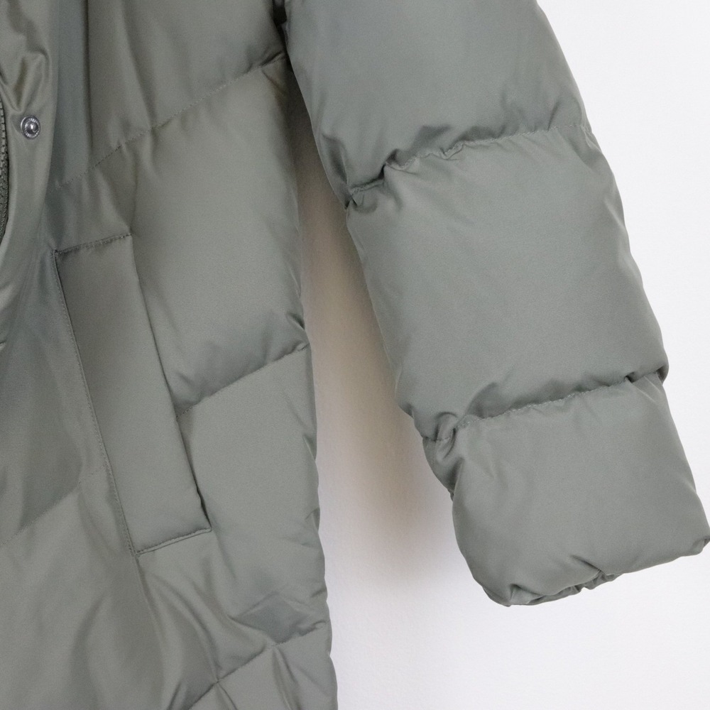 NWT Seraphine Green 3-In-1 Long Chevron Puffer Maternity Coat 4 Babywearing - Picture 10 of 14
